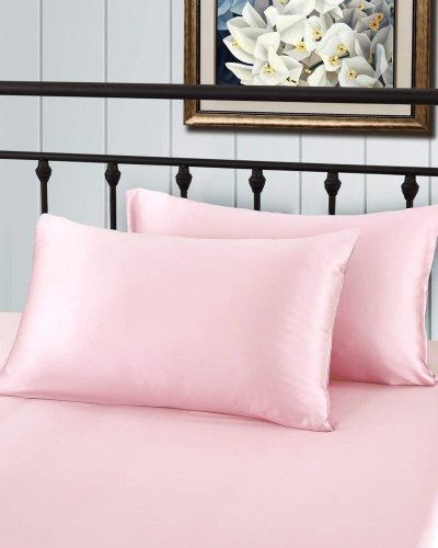 Povlak na polštář HEDVÁBÍ/HEDVÁBÍ 51x66cm pro IKEA polštář - Doplňky: Povlaky na polštář, Barva: Zářivě růžová