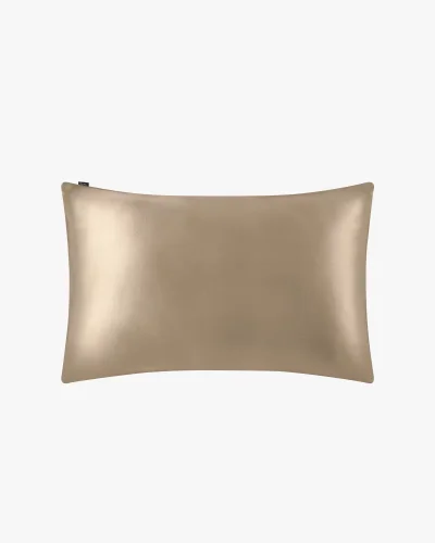 Povlak na polštář HEDVÁBÍ/HEDVÁBÍ 40x60cm - Doplňky: Povlaky na polštář, Barva: Hnědá