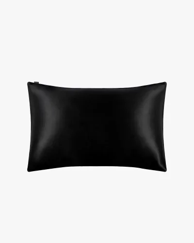 Povlak na polštář HEDVÁBÍ/HEDVÁBÍ 40x60cm - Doplňky: Povlaky na polštář, Barva: Černá.