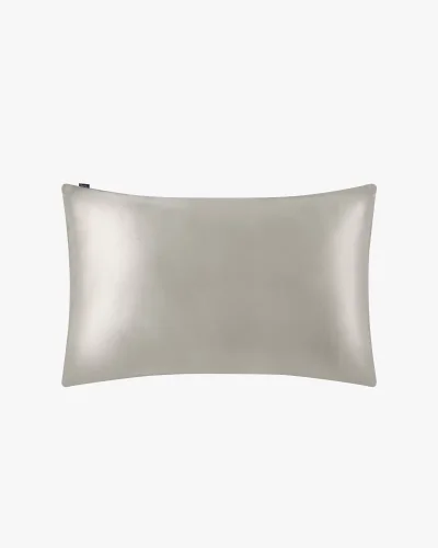 Povlak na polštář HEDVÁBÍ/BAVLNA 51x66cm-IKEA polštař - Doplňky: Povlaky na polštář, Barva: Stříbrná (šedá)